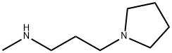 N-Methyl-3-(1-pyrrolidinyl)-1-propanamine Structural