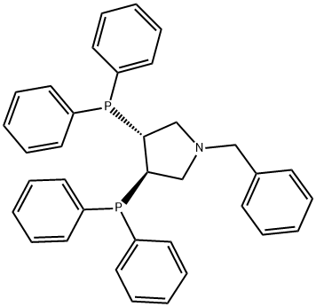 (+)-(3R,4R)-BIS(DIPHENYLPHOSPHINO)-1-BENZYLPYRROLIDINE Structural