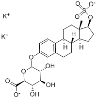 1,3,5[10]-ESTRATRIENE-3,17BETA-DIOL 3-GLUCURONIDE 17-SULFATE DIPOTASSIUM SALT Structural