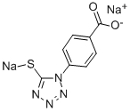 1-(4-CARBOXYPHENYL)-5-(MERCAPTOTETRAZOLE)-DISODIUM SALT Structural