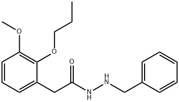 (3-Methoxy-2-propoxyphenyl)acetic acid 2-benzylhydrazide