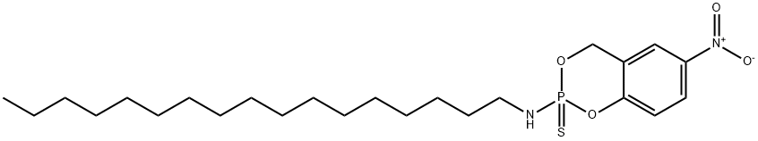 N-Heptadecyl-6-nitro-4H-1,3,2-benzodioxaphosphorin-2-amine 2-sulfide Structural