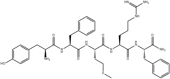 H-TYR-PHE-MET-ARG-PHE-NH2 Structural