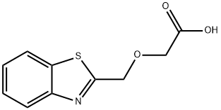 Acetic acid, (2-benzothiazolylmethoxy)- (6CI) Structural