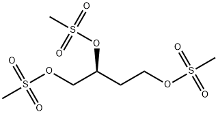 (S)-1,2,4-BUTANETRIOL TRIMESYLATE Structural