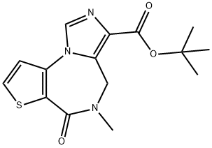 5,6-DIHYDRO-5-METHYL-6-OXO-4H-IMIDAZO[1,5-A]THIENO[2,3-F][1,4]DIAZEPINE-3-CARBOXYLIC ACID 1,1-DIMETHYLETHYL ESTER Structural