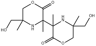 bis(3,5-dimethyl-5-hydroxymethyl-2-oxomorpholin-3-yl) Structural