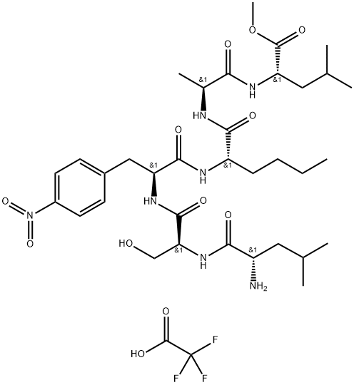 H-LEU-SER-P-NITRO-PHE-NLE-ALA-LEU-OME TFA Structural