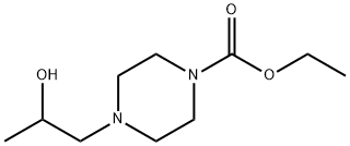 4-(2-HYDROXYPROPYL)PIPERAZINE-1-CARBOXYLIC ACID ETHYL ESTER Structural