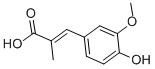 3-(4-HYDROXY-3-METHOXY-PHENYL)-2-METHYL-ACRYLIC ACID Structural