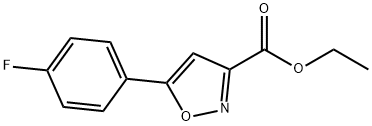 3-(4-FLUORO-PHENYL)-ISOXAZOLE-5-CARBOXYLIC ACID ETHYL ESTER Structural