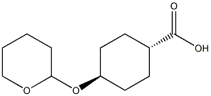 trans 4-(Tetrahydropyran-2-yloxy)-cyclohexanecarboxylic acid Structural