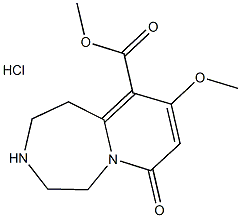 Methyl 9-methoxy-7-oxo-1,2,3,4,5,7-hexahydropyrido[1,2-d][1,4]diazepine-10-carboxylate hydroch Structural