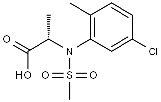 N-(5-chloro-2-methylphenyl)-N-(methylsulfonyl)alanine Structural