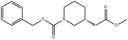 (R)-1-Cbz-3-Piperidineacetic Acid Methyl Ester Structural