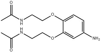 N,N'-[(4-Amino-1,2-phenylene)bis(oxyethane-2,1-diyl)]diacetamide hydrochloride Structural