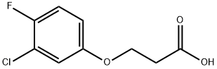 3-(3-chloro-4-fluorophenoxy)propanoic acid Structural