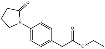 Ethyl [4-(2-oxopyrrolidin-1-yl)phenyl]acetate Structural