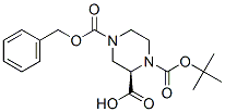 (R)-1-Boc-4-Cbz-2-piperazine carboxylic acid Structural