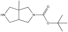 tert-Butyl 3a-methylhexahydropyrrolo[3,4-c]pyrrole-2(1H)-carboxylate Structural