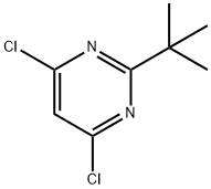 2-tert-butyl-4,6-dichloropyrimidine Structural