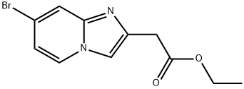 Ethyl (7-bromoimidazo[1,2-a]pyridin-2-yl)acetate Structural
