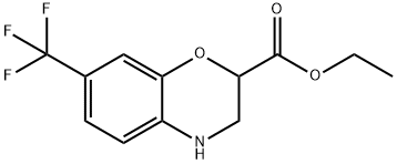 Ethyl 7-(trifluoromethyl)-3,4-dihydro-2H-1,4-benzoxazine-2-carboxylate Structural
