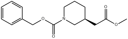 (S)-1-Cbz-3-Piperidineacetic Acid Methyl Ester Structural