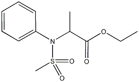 ethyl N-(methylsulfonyl)-N-phenylalaninate Structural