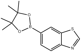 6-(4,4,5,5-tetramethyl-1,3,2-dioxaborolan-2-yl)benzo[d]thiazole Structural