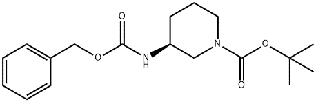 (S)-1-Boc-3-(Cbz-amino)-piperidine
 Structural