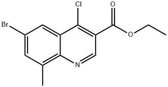 6-Bromo-4-chloro-8-methylquinoline-3-carboxylic acid ethyl ester