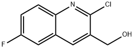 2-CHLORO-6-FLUOROQUINOLINE-3-METHANOL Structural