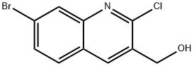 7-BROMO-2-CHLOROQUINOLINE-3-METHANOL Structural