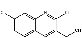 2,7-DICHLORO-8-METHYLQUINOLINE-3-METHANOL Structural