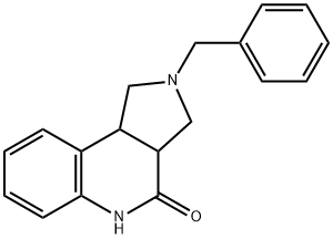 2-BENZYL-1,2,3,3A,5,9B-HEXAHYDRO-PYRROLO[3,4-C]QUINOLIN-4-ONE Structural