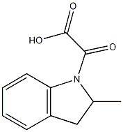 (2-methyl-2,3-dihydro-1H-indol-1-yl)(oxo)acetic acid Structural