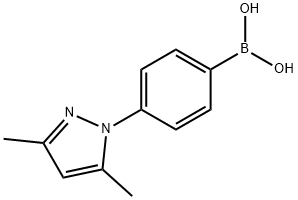 [4-(3,5-dimethyl-1H-pyrazol-1-yl)phenyl]boronic acid Structural