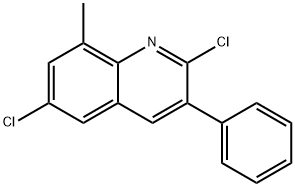 2,6-DICHLORO-8-METHYL-3-PHENYLQUINOLINE Structural