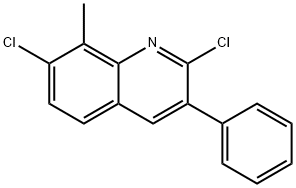 2,7-DICHLORO-8-METHYL-3-PHENYLQUINOLINE Structural