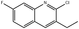 2-CHLORO-3-ETHYL-7-FLUOROQUINOLINE