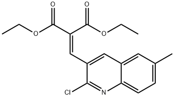 2-CHLORO-6-METHYL-3-(2,2-DIETHOXYCARBONYL)VINYLQUINOLINE