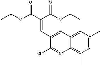 2-CHLORO-6,8-DIMETHYL-3-(2,2-DIETHOXYCARBONYL)VINYLQUINOLINE Structural