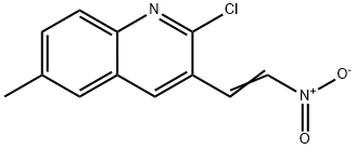 E-2-CHLORO-6-METHYL-3-(2-NITRO)VINYLQUINOLINE Structural