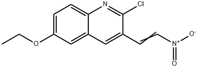 E-2-CHLORO-6-ETHOXY3-(2-NITRO)VINYLQUINOLINE Structural