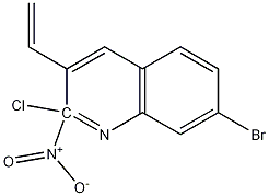 E-7-BROMO-2-CHLORO-3-(2-NITRO)VINYLQUINOLINE Structural