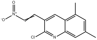 E-2-CHLORO-5,7-DIMETHYL-3-(2-NITRO)VINYLQUINOLINE Structural