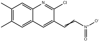 E-2-CHLORO-6,7-DIMETHYL-3-(2-NITRO)VINYLQUINOLINE Structural