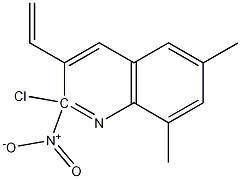 E-2-CHLORO-6,8-DIMETHYL-3-(2-NITRO)VINYLQUINOLINE Structural