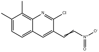 E-2-CHLORO-7,8-DIMETHYL-3-(2-NITRO)VINYLQUINOLINE Structural